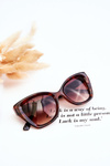 Women's Sunglasses With Lettering M2404 Marbled black-Brown