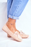 Women's Suede Mokassins S.Barski A199 Beige