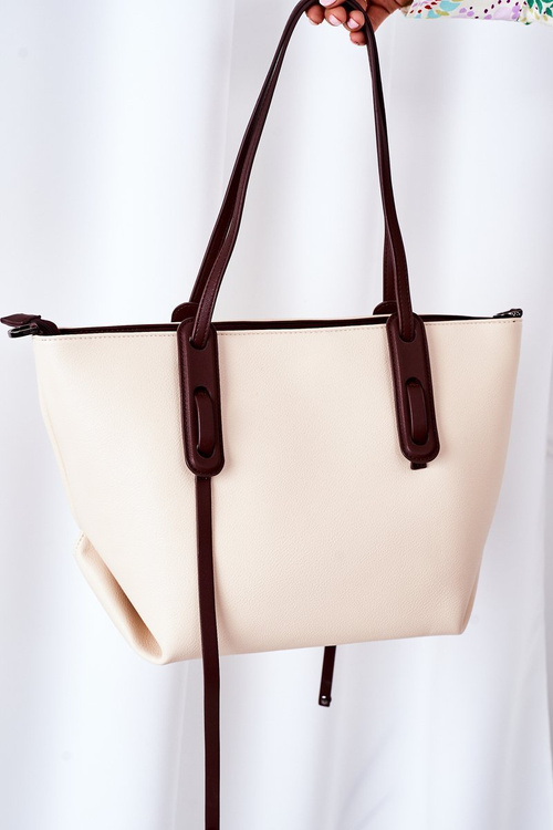 Shopper Shoulder Bag NOBO K3180 Light Beige