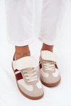 Low Women Sneakers With Folded Tongue Burgundy Ardira