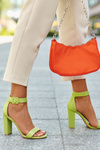 High Heel Sandals Neon Green Georgina