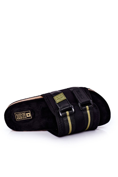 Men's Profiled Slippers Big Star HH174058 Black