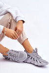 Women's Fashion Sock Sneakers Grey Daxo