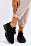 Buty Sportowe Wsuwane Damskie Czarne Ellison