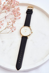 Women's Watch With Gold Case Ernest Black Vega