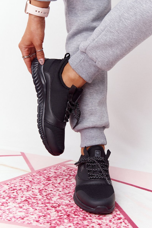 Damskie Sportowe Buty Comfort Foam Czarne The Best