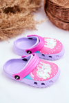 Children's Shoes Foam Slides Purple Ponies Pony