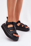 Ladies Platform Sandals Black Nitavelia
