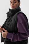 Padded Sleeveless Jacket With Synthetic Filling Black 4F 4FWAW24TVJAF140-20S