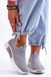 Buty Sportowe Klasyczne Wsuwane Szare Frankie QH515