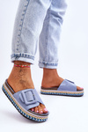 Women's Sandals On A Decorated Platform Blue Joyce