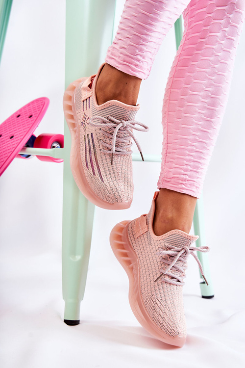 Buty Sportowe Damskie Wsuwane Różowe Hermiona