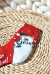 Children's Christmas Cotton Socks Red