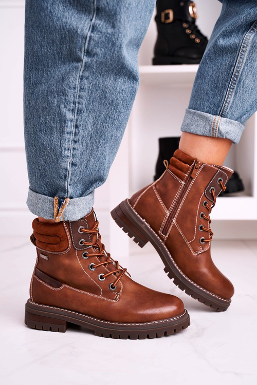 Women's Insulated Workers Boots Camel Timber