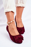 Women’s Ballerinas Suede Burgund Jordos
