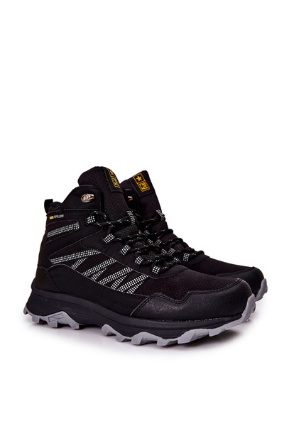 High-top Tiered Sports Shoes Black Deepmark