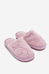Kids slippers with purple fur Norene