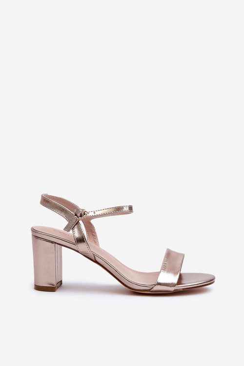 Champagne Wedge Sandals Glindra