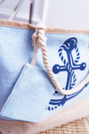 Beach Large Handbag Blue Women's Handbag