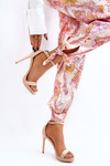 Elegant Suede Sandals On High Heel Beige Averie 