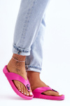 Women's Japanese Slippers On Platform Fuchsia Bellitta