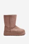Women's Fur-Lined Insulated Snow Boots Dark Beige Abrams