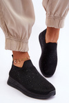 Buty Sportowe Damskie Wsuwane Dżety Czarne Gianni 7890-138