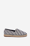 Men's Fabric Espadrilles With Stripes Dark Blue Kerenz