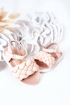 Children's Braided Sandals Pink Adella