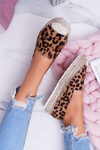 Brown Leopard Suede Slide-on Espadrilles Mariako