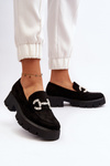 Women's Moccasins with Ornament Black Ellise