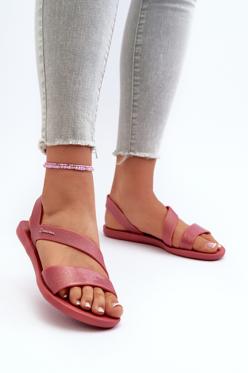 Sandały Z Brokatem Damskie Różowe 82429 Ipanema Vibe Sandal Fem
