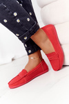 Women's Suede Moccasins Big Star HH274668 Coral