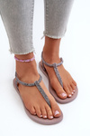 Women's Glittery Flip-Flop Sandals 26914 Ipanema Class Brilha Fem Gold