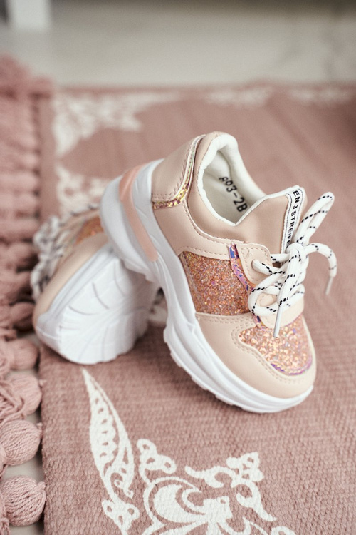 Children's Sports Shoes with Glitter Pink Matilda