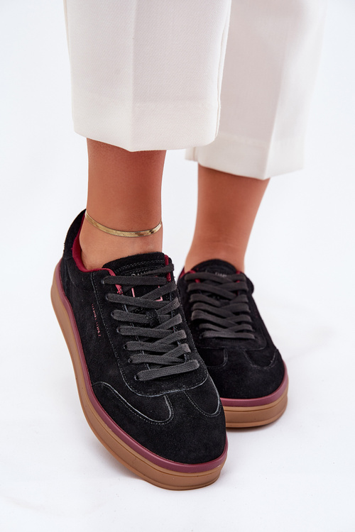 Suede Women's Sneakers Daniel Lopez SS2D4006 Black