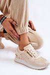 Women's Sports Shoes With Decorative Zipper Creamy Adrea