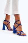 Fashionable High Heel Sandals Blue Josette