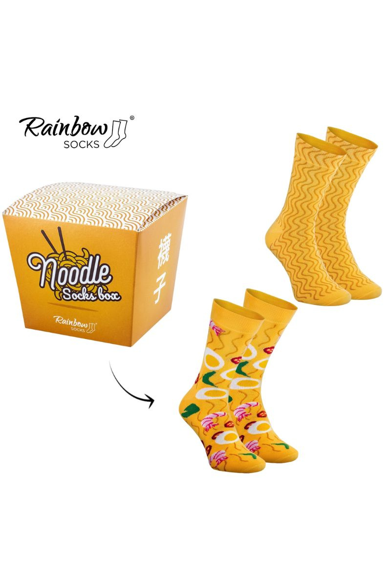 Rainbow Socks Meal Socks Box Burger Fries Beer 5 Pairs